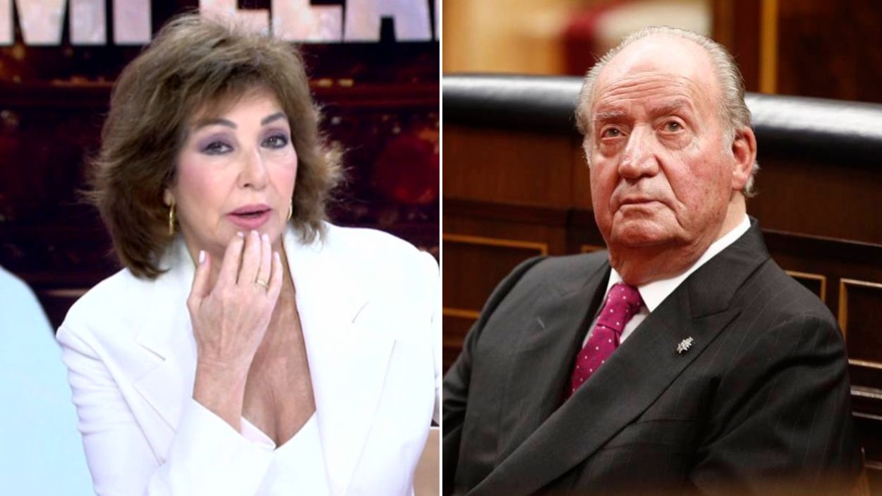 Ana Rosa Quintana y Juan Carlos I. Mediaset España / EP