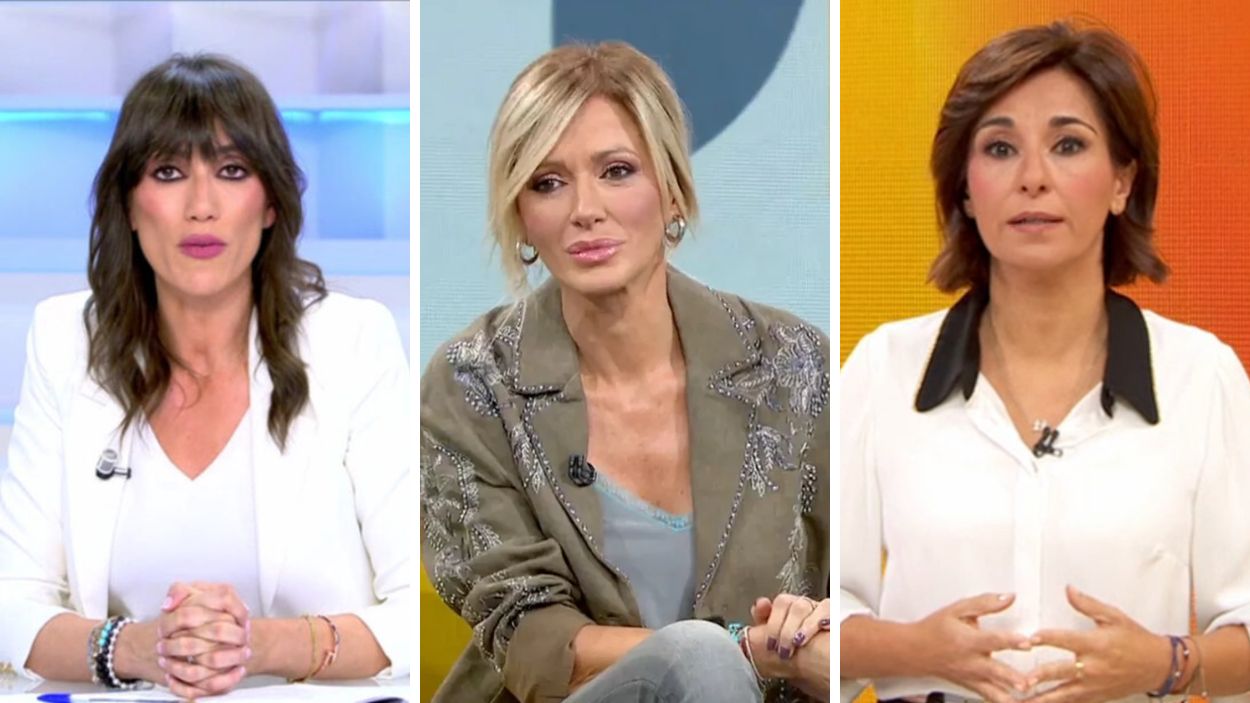 Patricia Pardo, Susanna Griso y Adela González. Mediaset España, Atresmedia Televisión y RTVE.
