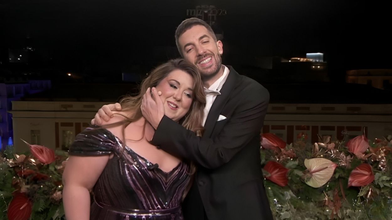 Lalachus y David Broncano, en las Campanadas. RTVE