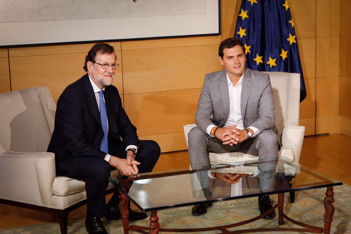 Mariano Rajoy se reune con Albert Rivera en el Congreso de los Diputados 