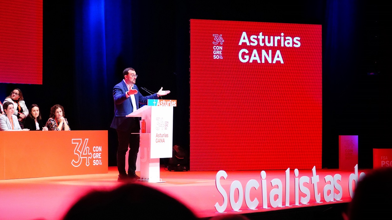 Barbón reedita su liderazgo al frente del PSOE de Asturias. EP.