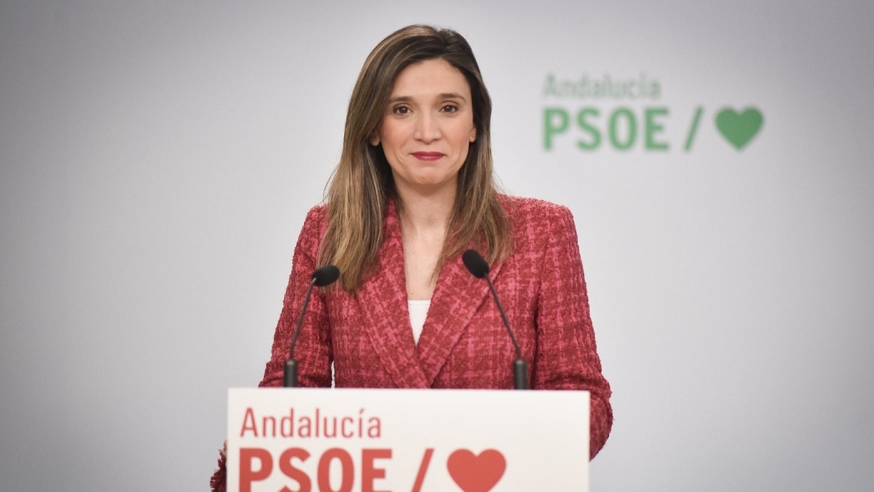 La portavoz y secretaria de Políticas del Bienestar Social del PSOE-A, María Márquez, en una foto de archivo. EP.