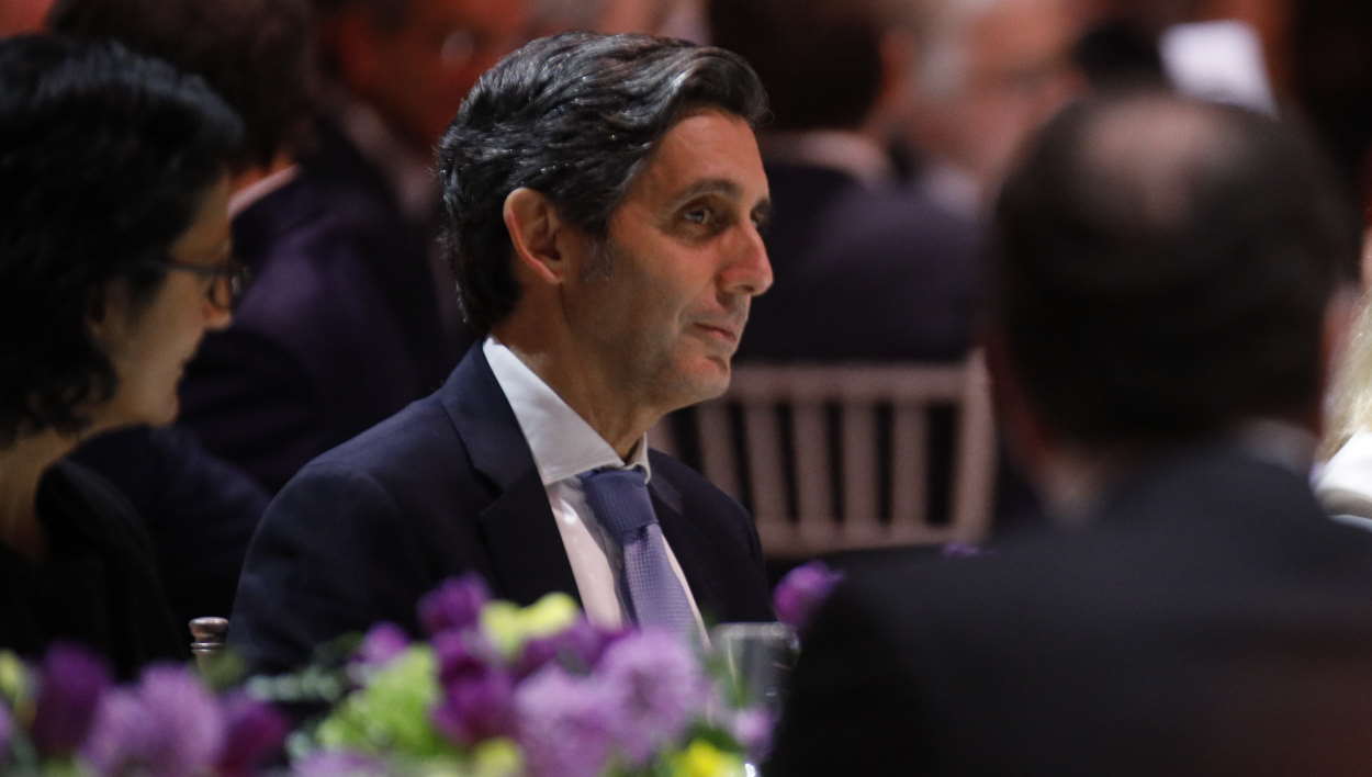 José María Álvarez-Pallete, presidente de GSMA, en la cena inaugural del Mobile World Congress de 2022. EP