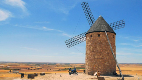 Molino el Puntual con un increíble mirador (Foto: Ayuntamiento de Belmonte)