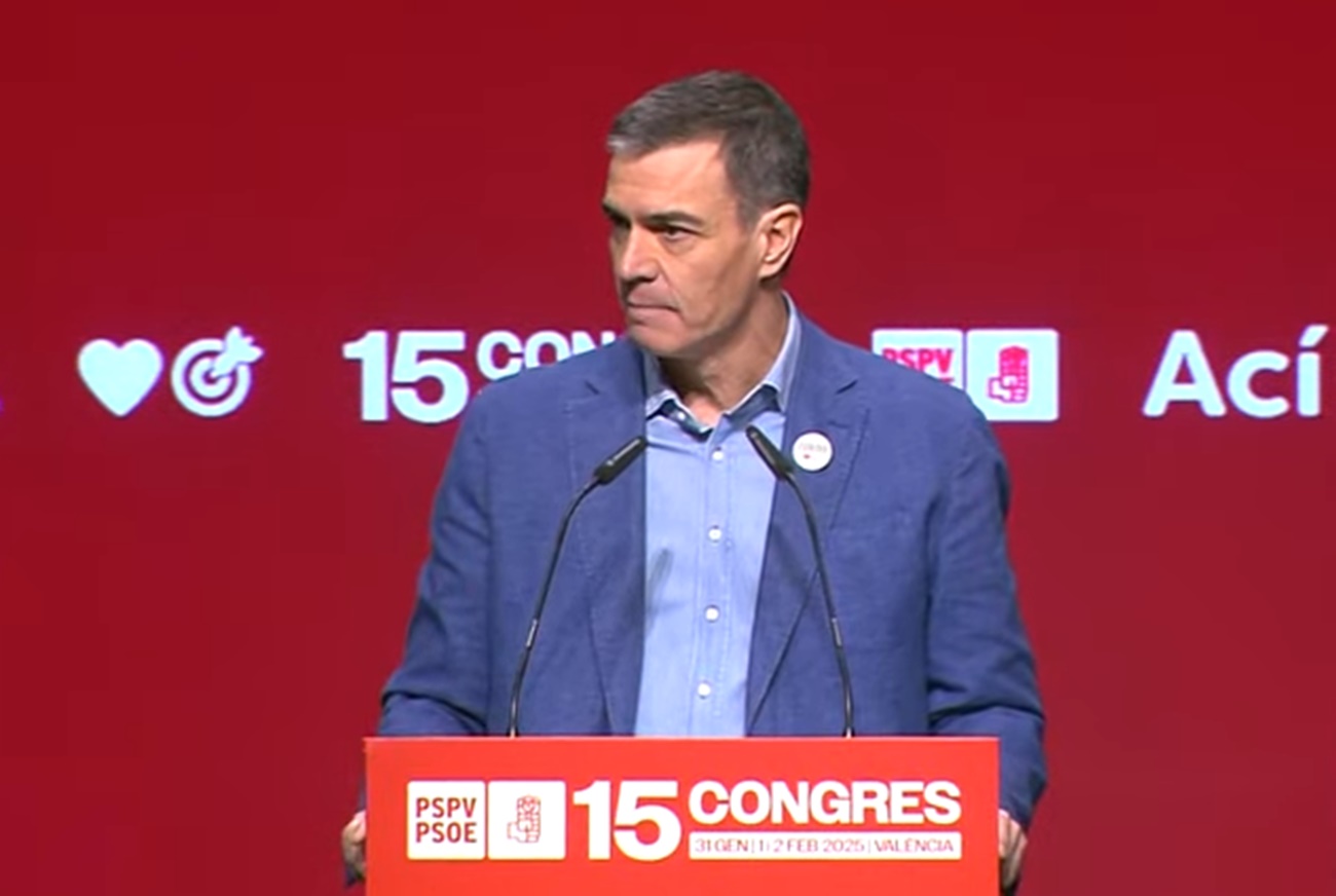 Pedro Sánchez en el 15 Congreso del PSPV PSOE
