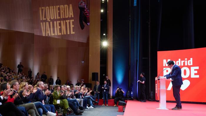 Pedro Sánchez y Óscar López clausuran el Congreso del PSOE de Madrid