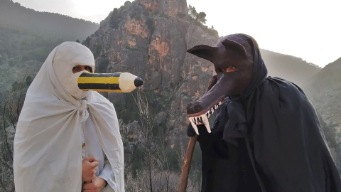 Carnaval: Trompalobos y Trompalápiz (Foto: Turismo de Ayna)