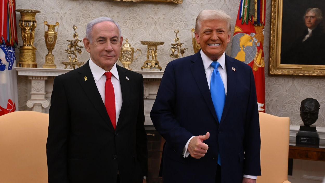 Netanyahu y Trump en la Casa Blanca. EP.