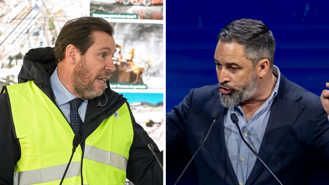 Óscar Puente y Santiago Abascal.