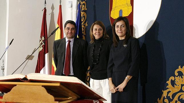 José Ignacio Echániz, María Dolores de Cospedal y María Seguí.