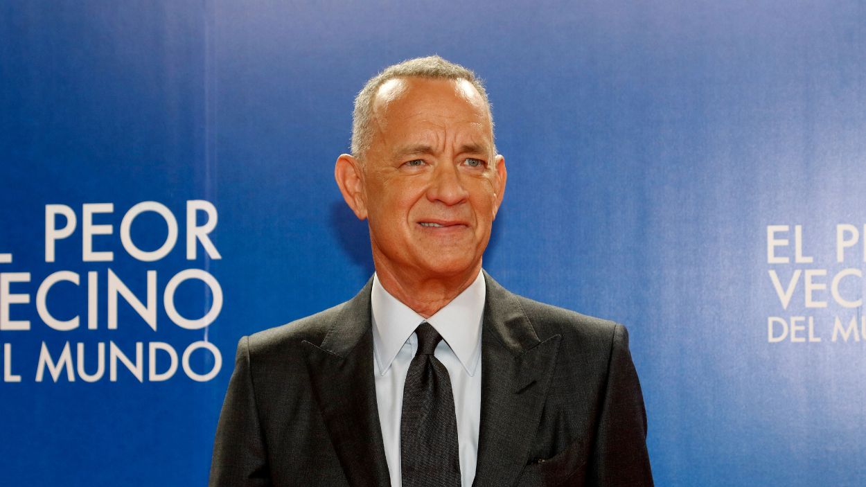 Tom Hanks en la premier de El peor vecino del mundo, una película basada en la novela sueca “Un hombre llamado Ove”, a 12 de diciembre de 2022, en Madrid (España). EP