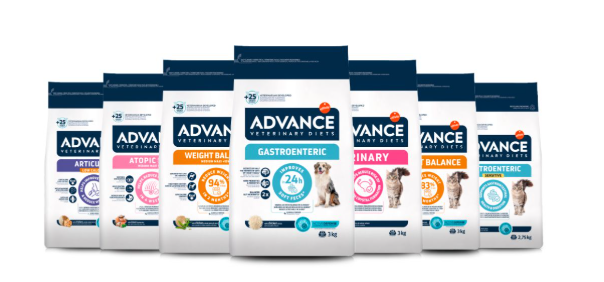 Advance incorpora su fórmula Active Defense para el cuidado de la microbiota intestinal a sus principales dietas veterinarias
