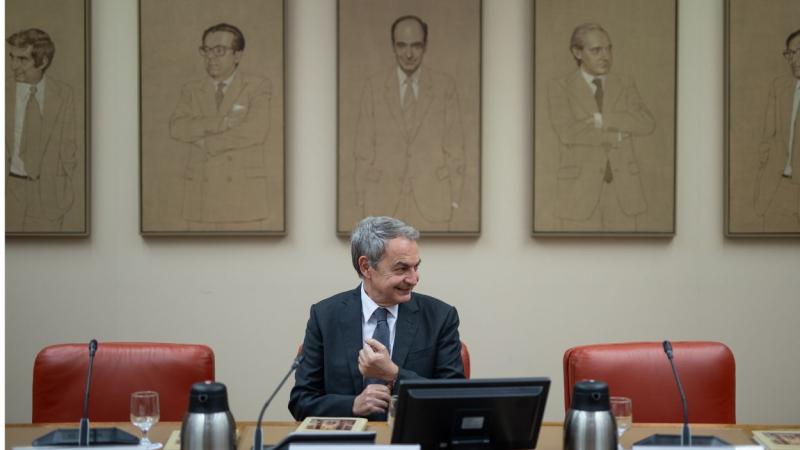 El expresidente del Gobierno, José Luis Rodríguez Zapatero, en el Congreso de los Diputados. EP.