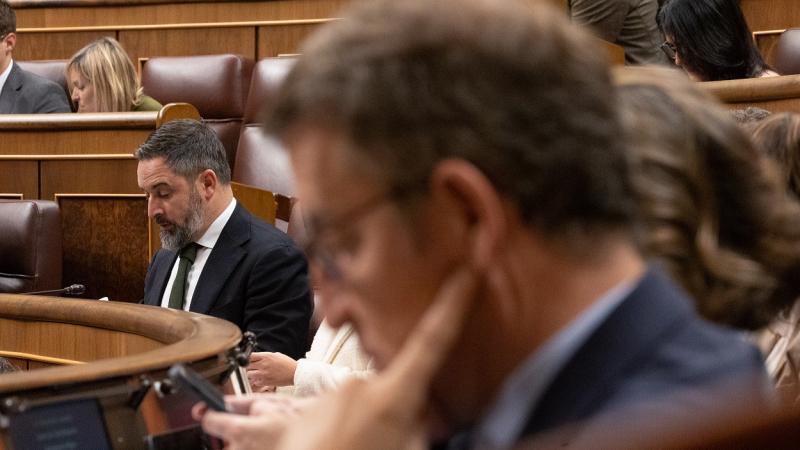 Abascal y Feijóo en una imagen de archivo. EP