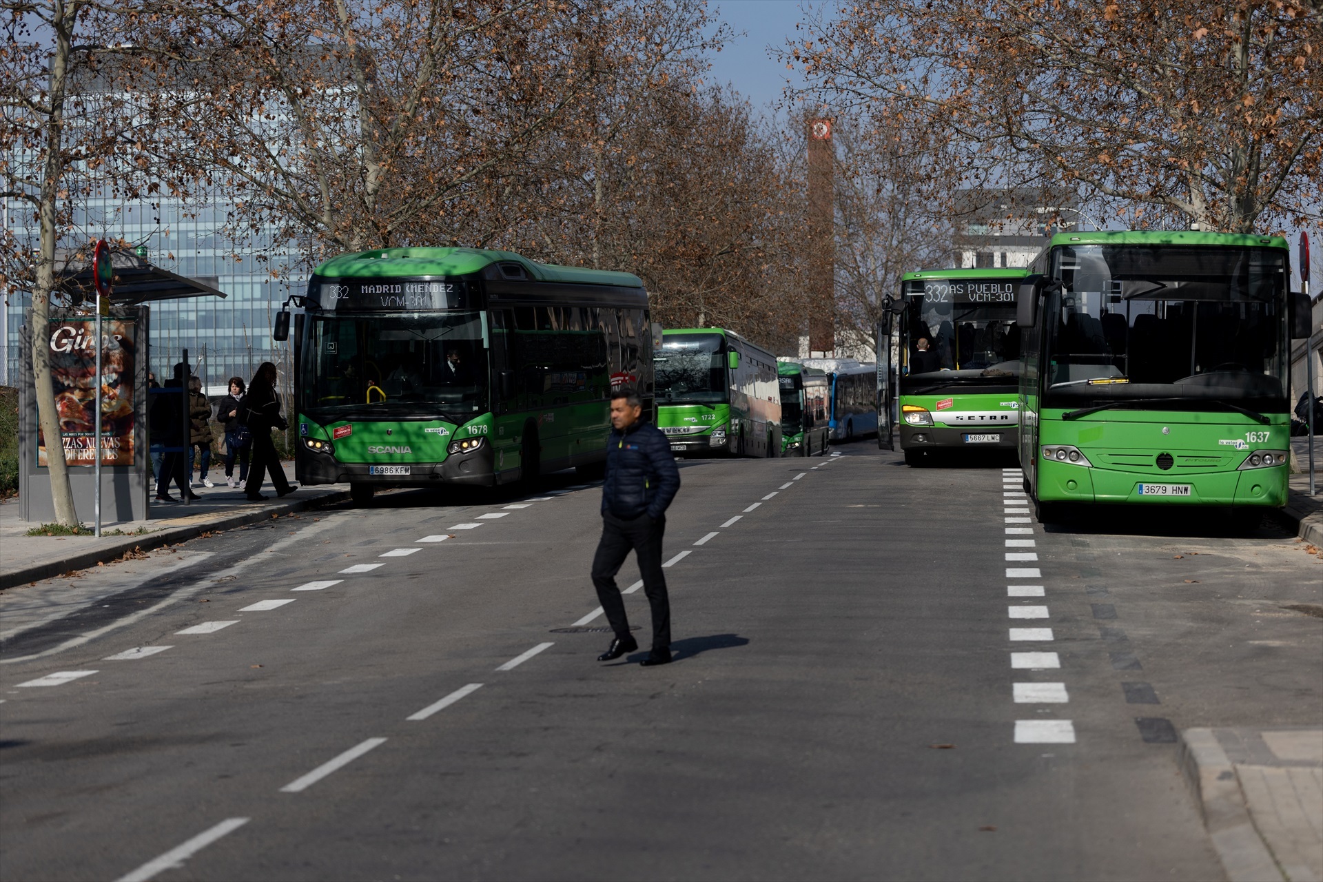 Varios autobuses en la estación de Méndez Álvaro, a 17 de febrero de 2025, en Madrid (España), Europa Press
