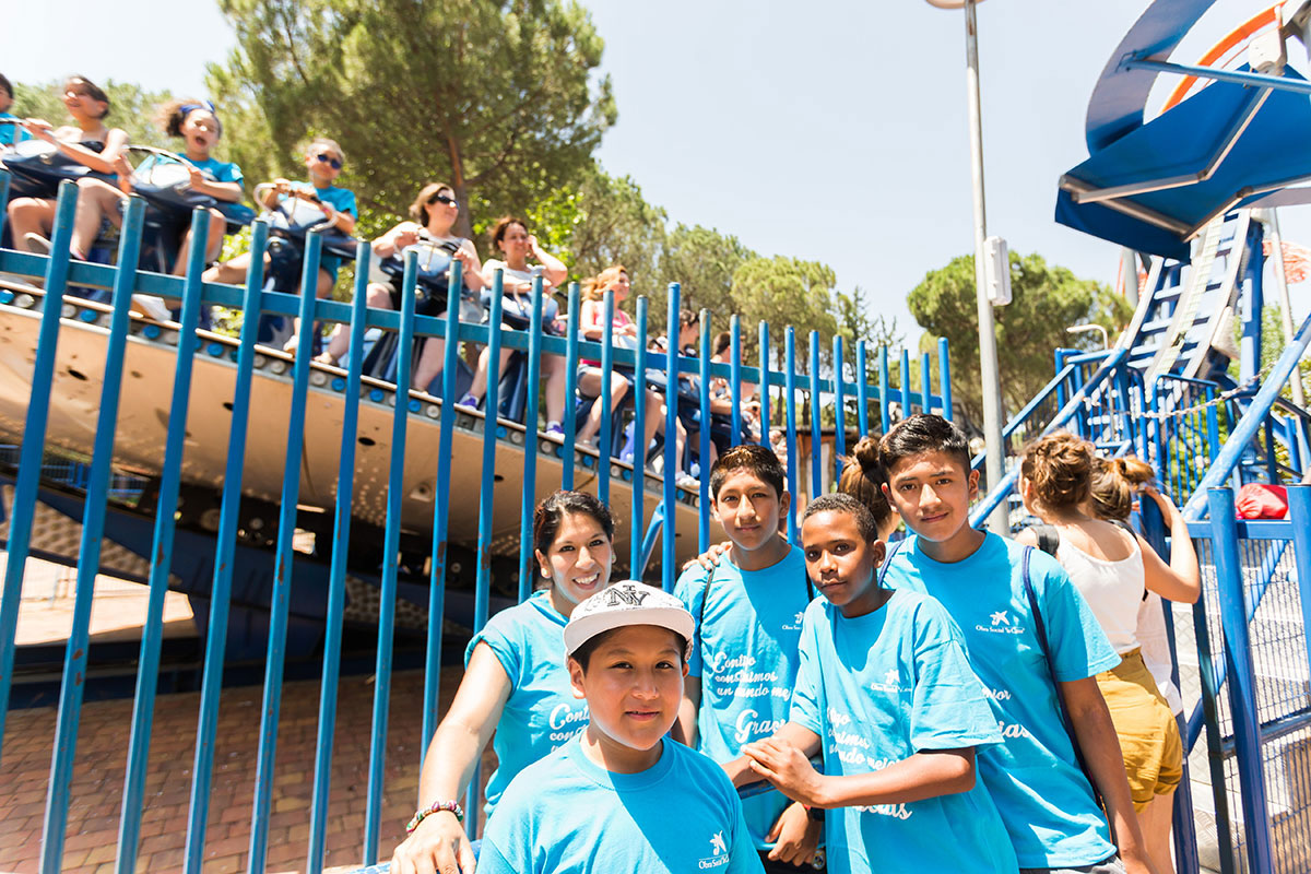 Participantes en los campamentos de CaixaProinfancia. 