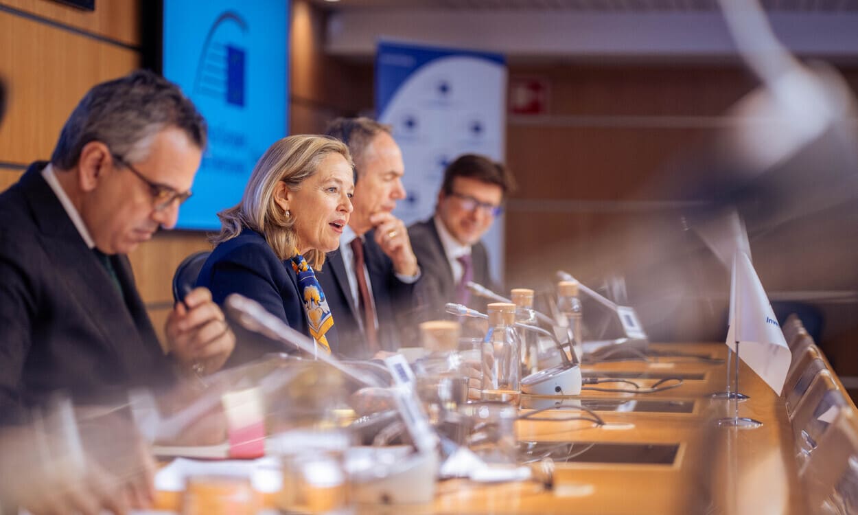 Calviño presenta los resultados anuales del Grupo BEI en España. EP