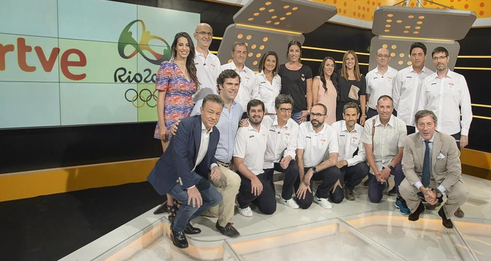 Parte del equipo de RTVE que acudirá a Río..., aquí faltan algunos directivos, que también van, aunque resulte menos explicable. Foto RTVE