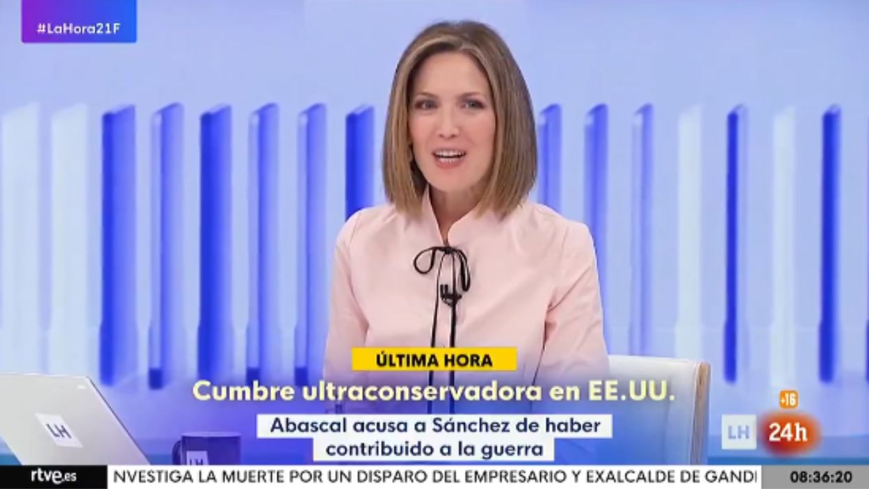Silvia Intxaurrondo en 'La Hora de La 1'. TVE