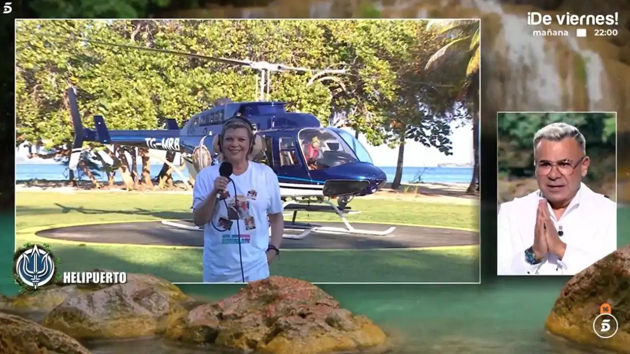 Terelu Campos y Jorge Javier Vázquez en 'Supervivientes 2025'. Mediaset