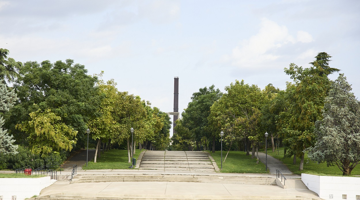 El Ayuntamiento de Madrid estudia instalar una noria en el parque Enrique Tierno Galván. E.P