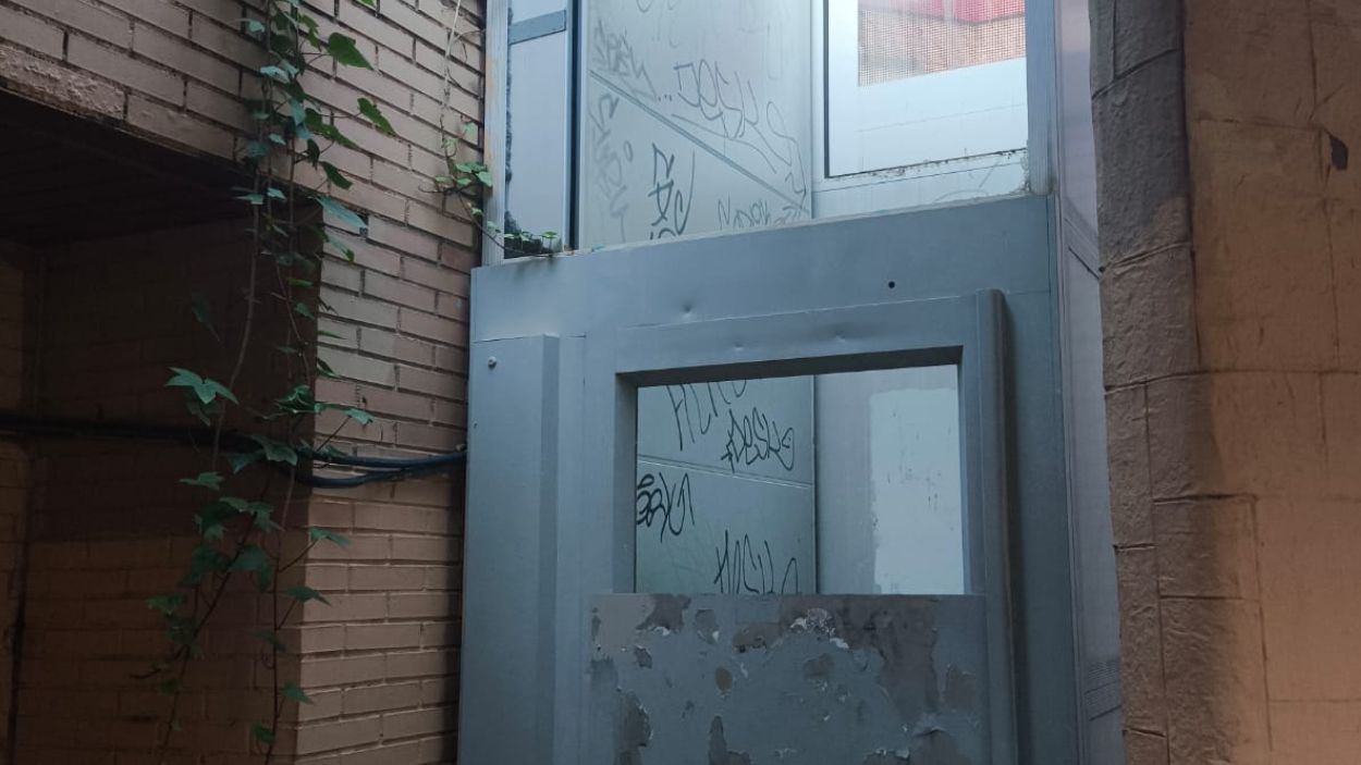 Estado de las instalaciones del CEPA Mario Vargas Llosa de Majadahonda. Imagen cedida.