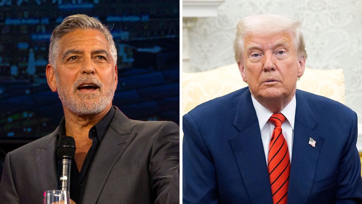 George Clooney y Donald Trump. 