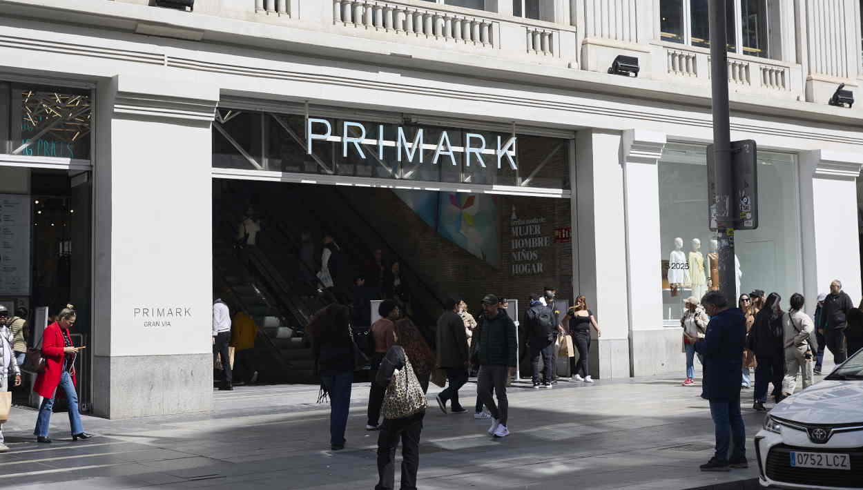 Fachada de una tienda de Primark en Gran Vía (Madrid). EP