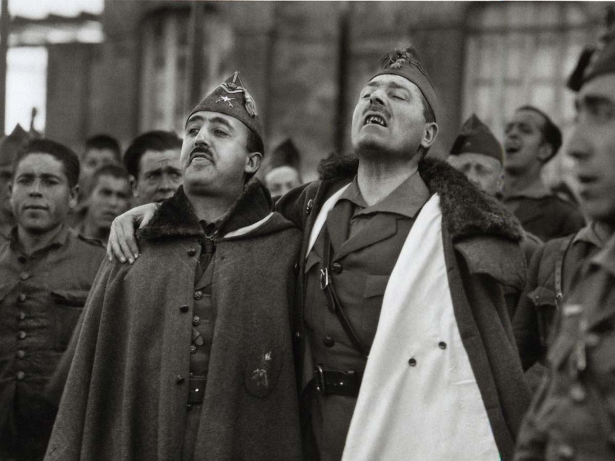 Los generales golpistas Francisco Franco y José Millán-Astray.