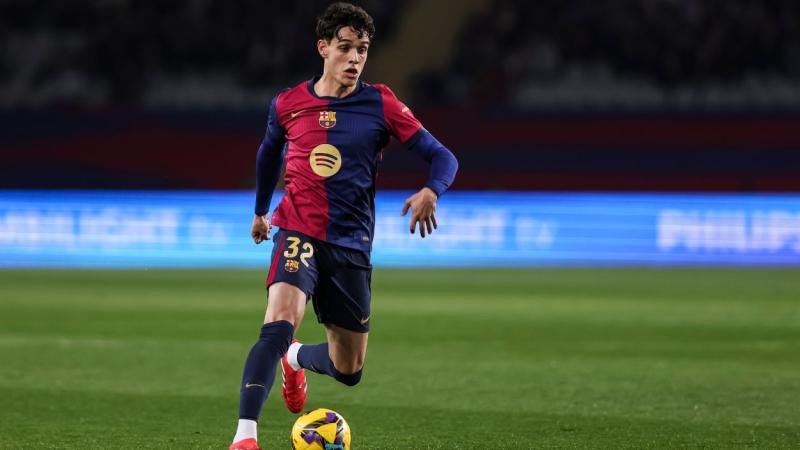 El futbolista del FC Barcelona Hétor Fort. Europa Press.
