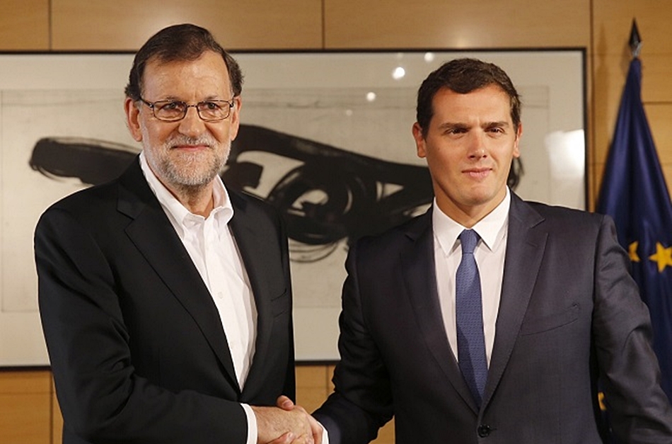 Rivera con Rajoy en una de las últimas reuniones celebradas por ambos. 