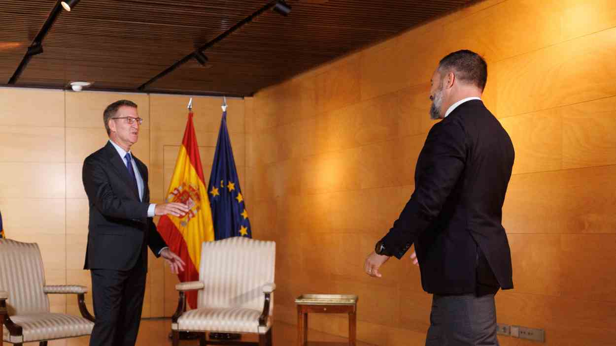 Feijóo y Abascal. EP