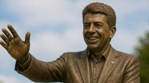 Una estatua de Mazón por su gestión de la DANA se cuela en los presupuestos participativos de Valencia