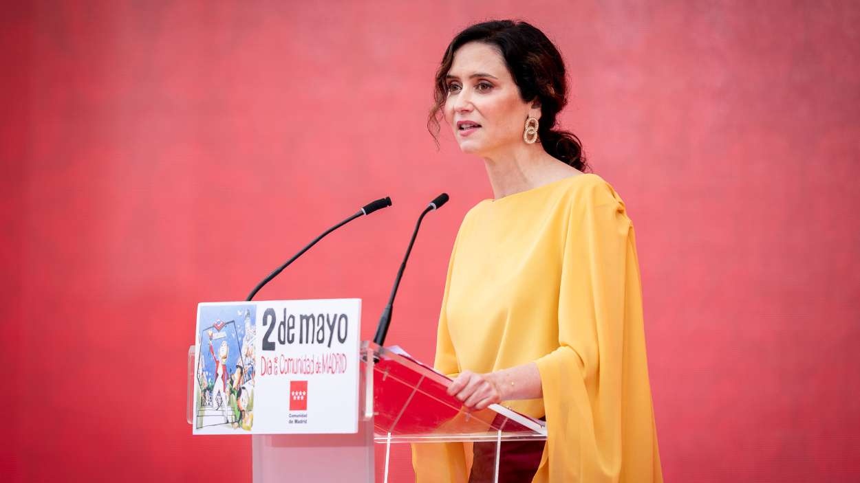 Isabel Díaz Ayuso en el acto del 2 de mayo. E.P