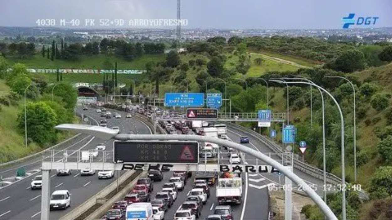La M40, a lunes 5 de mayo de 2025. DGT