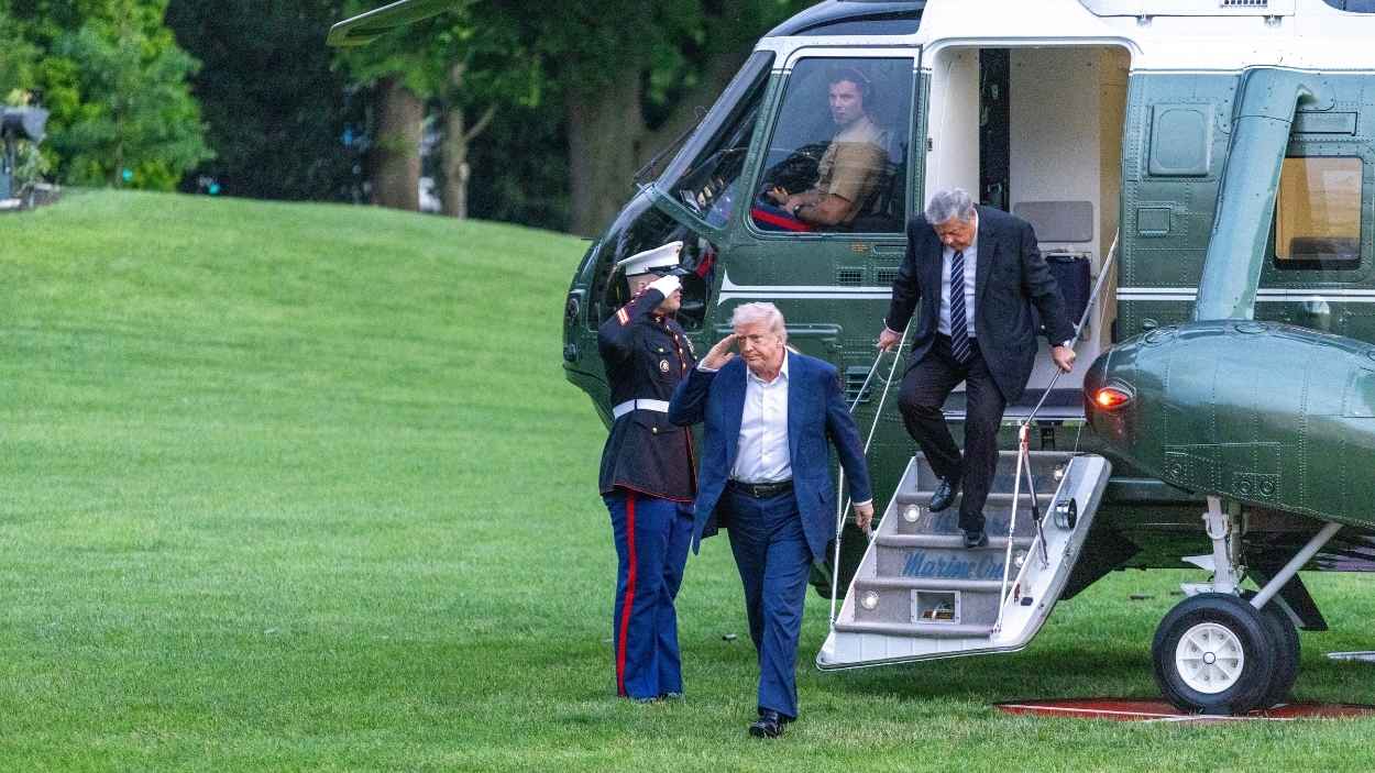 Trump aterriza en la Casa Blanca. EP