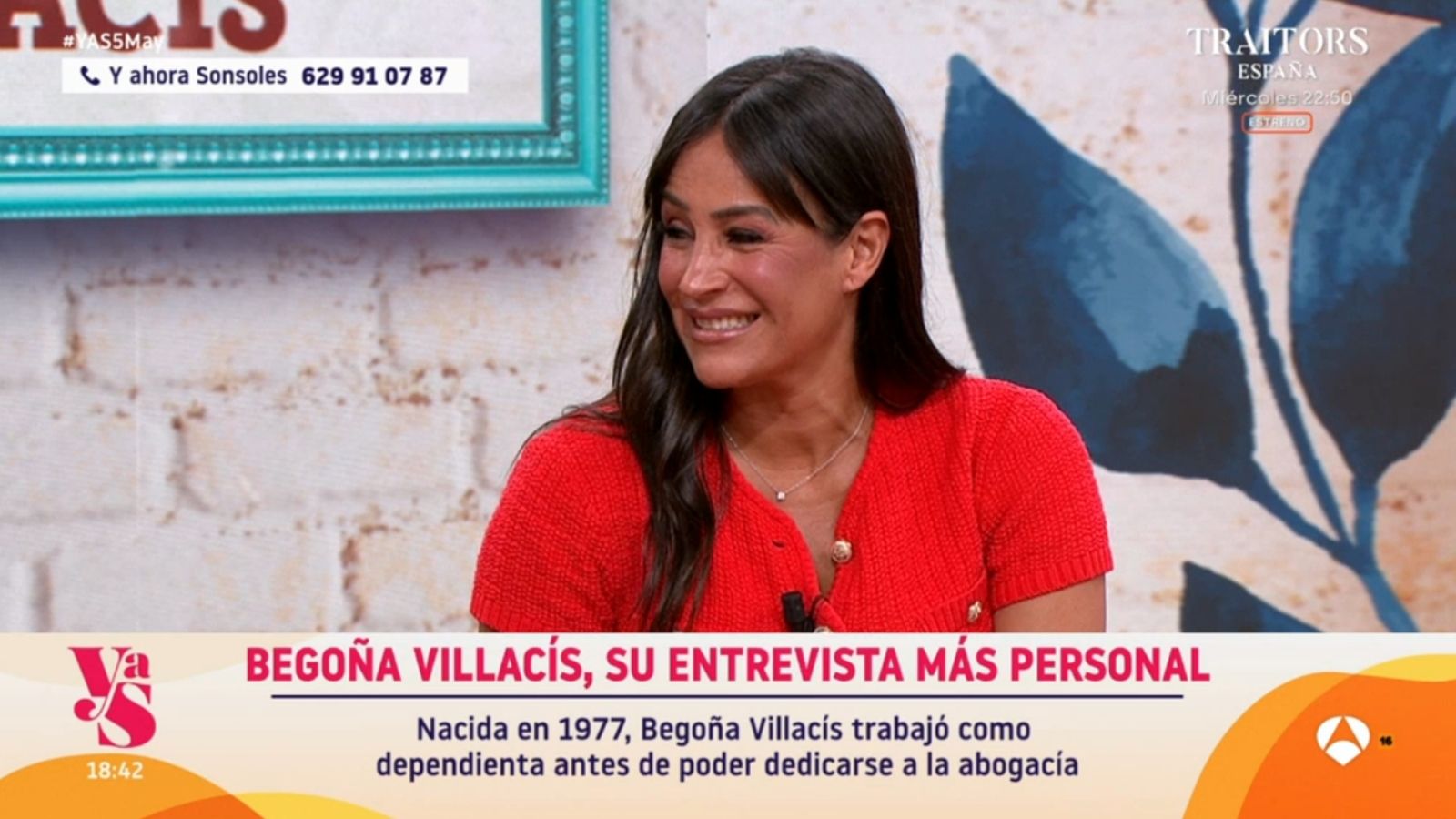 Begoña Villacís, en 'Y ahora, Sonsoles'. Atresmedia Televisión