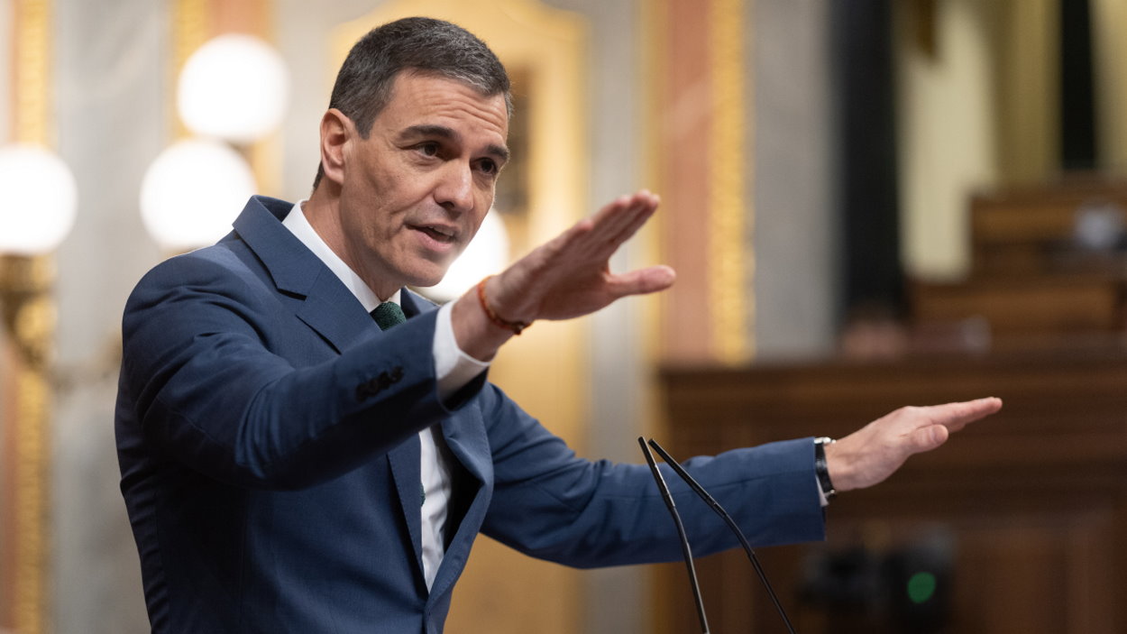 El presidente del Gobierno, Pedro Sánchez, comparecerá este miércoles en el Congreso de los Diputados. EP.