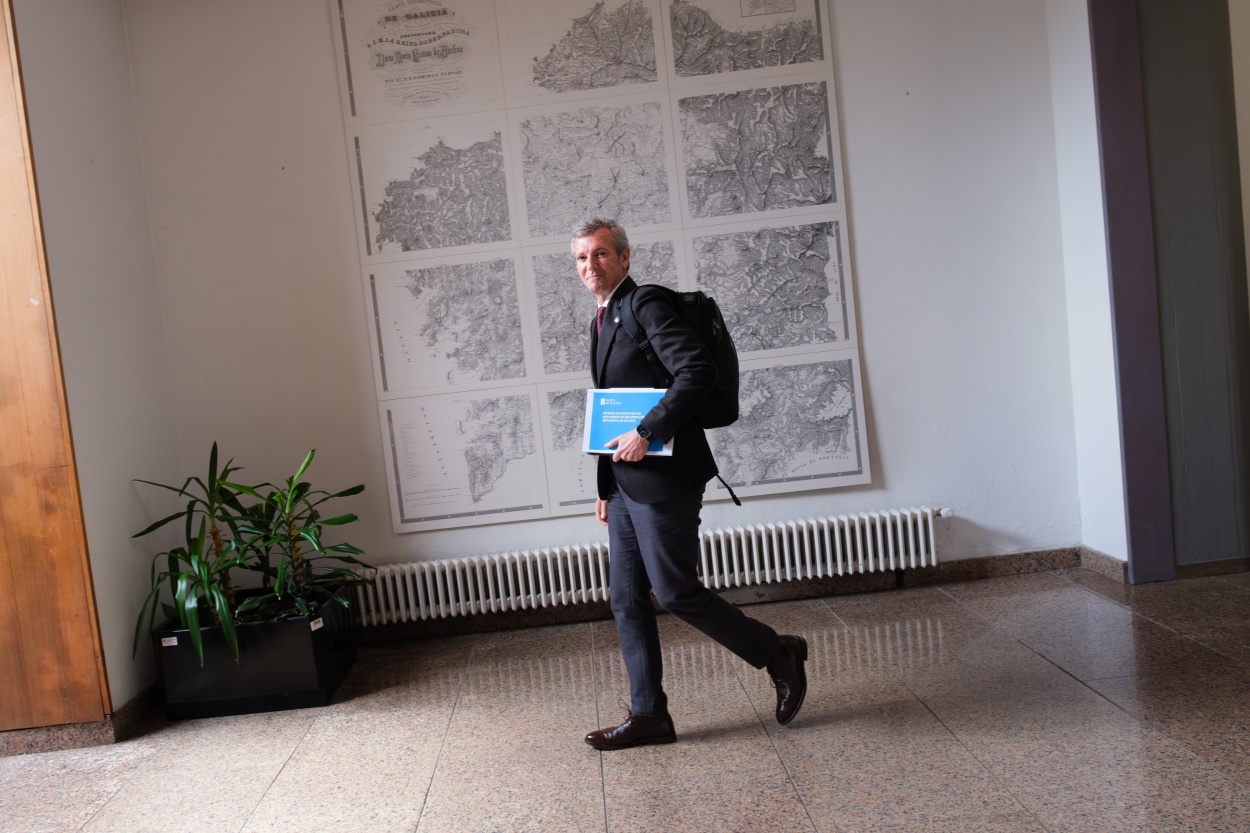 El presidente gallego, Alfonso Rueda, ha aclarado que no habrá indemnización para Altri si la macrocelulosa no sale adelante (Foto: Xunta de Galicia),