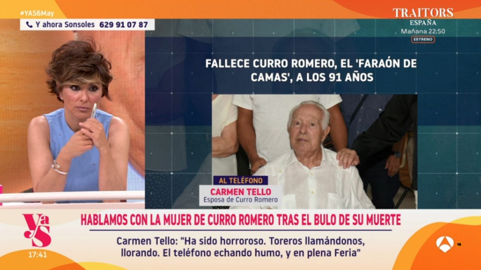 Sonsoles Ónega, en 'Y ahora, Sonsoles'. Atresmedia Televisión