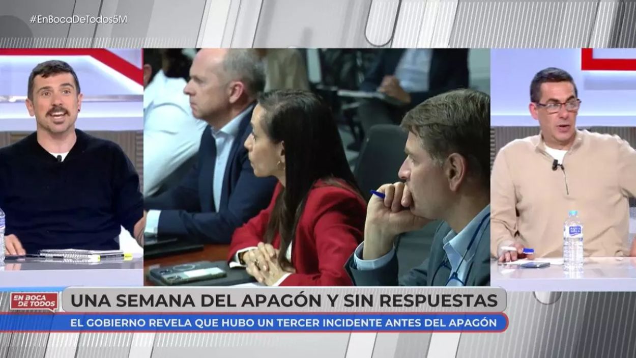 Ramón Espinar y Antonio Naranjo en 'En boca de todos'. Mediaset