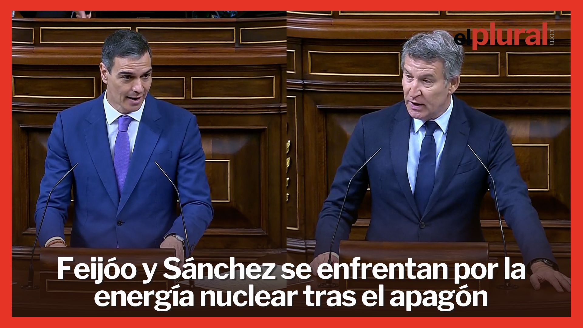 Feijóo y Sánchez se enfrentan por la energía nuclear tras el apagón