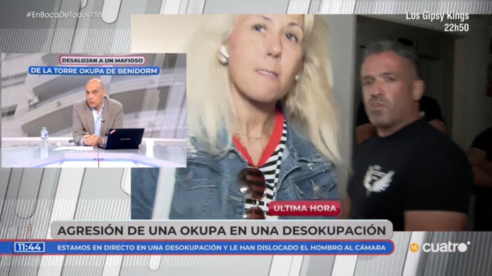 Agresión en 'En Boca de Todos' durante la emisión en directo. Mediaset España