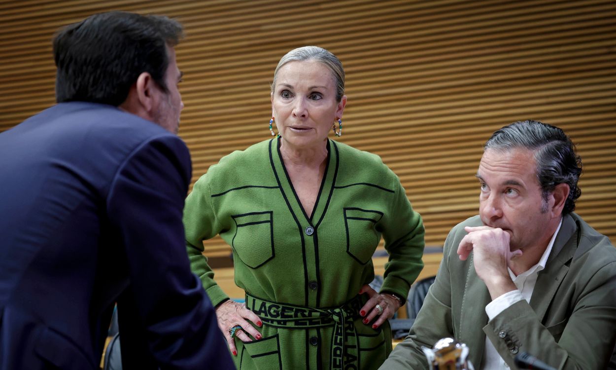 Diputados de PP y Vox en el debate de los presupuestos de Les Corts Valencianes. EP.
