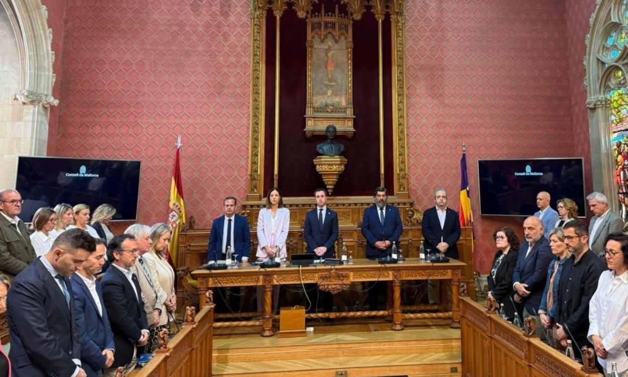 El pleno del Consell de Mallorca del jueves 8 de mayo de 2025. EP.