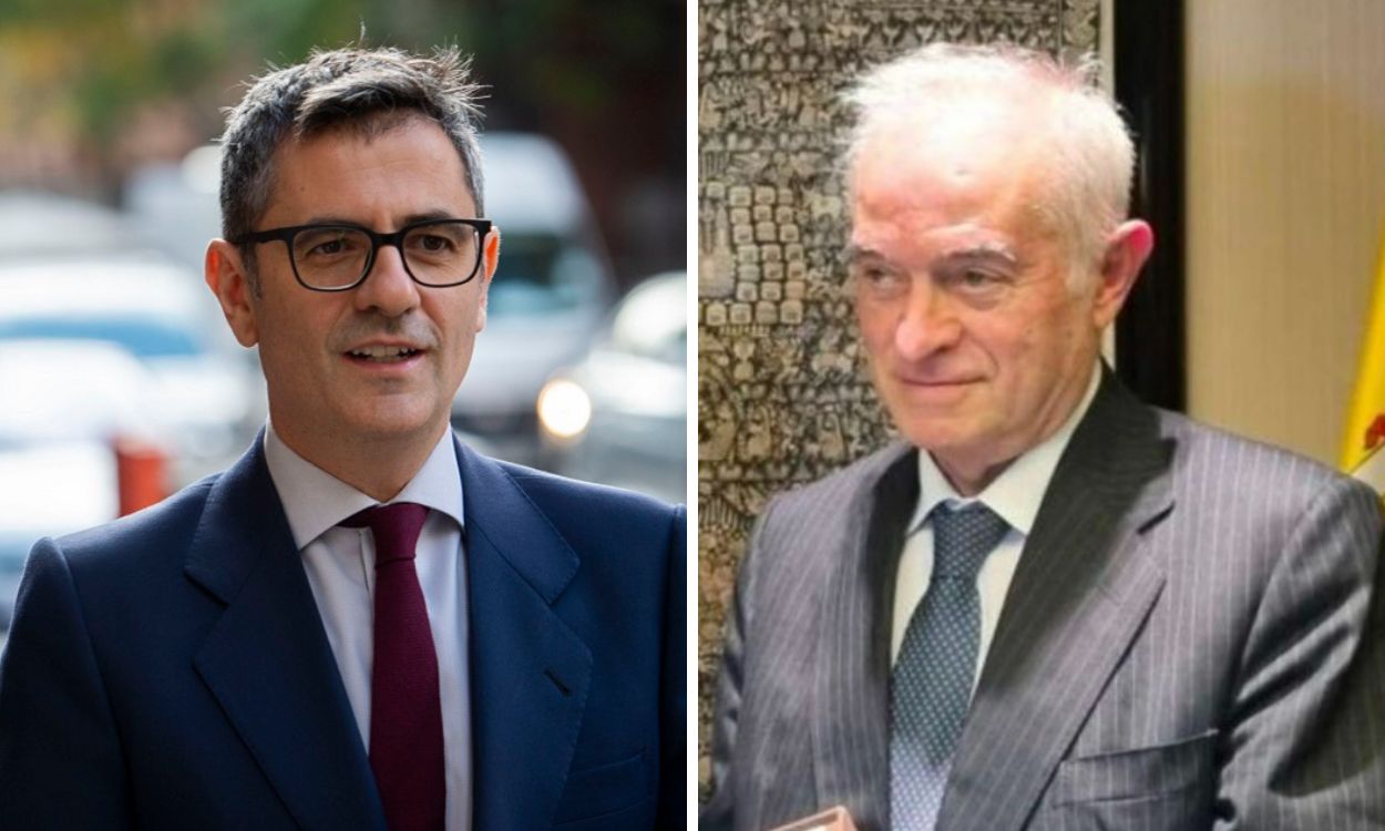 Fotomontaje del ministro Félix Bolaños y el juez Juan Carlos Peinado. Elaboración propia.