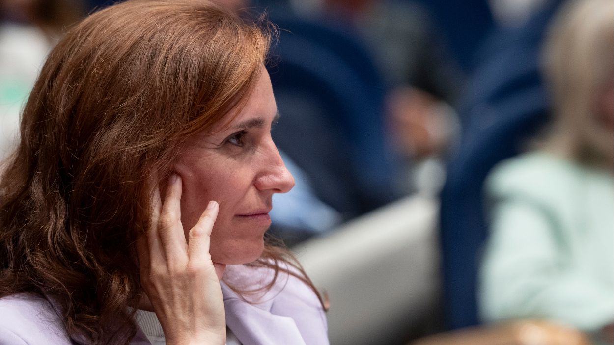 Imagen de archivo de la ministra de Sanidad, Mónica García (Foto: Europa Press)