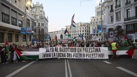 Madrid sale a la calle para exigir el fin del comercio de armas con Israel y el genocidio palestino