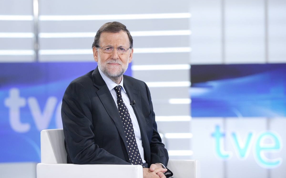 Mariano Rajoy en Televisión Española. 