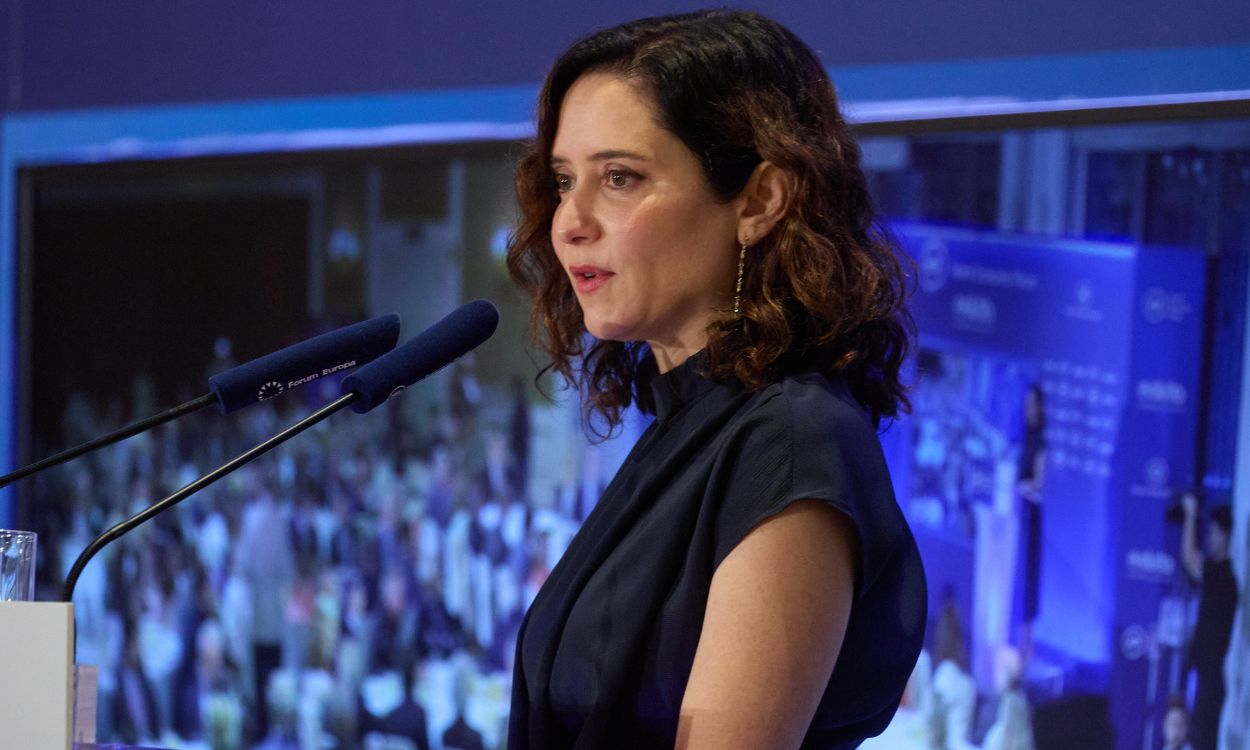 La presidenta de la Comunidad de Madrid, Isabel Díaz Ayuso, interviene en un desayuno informativo sobre la futura Ley de enseñanzas Superiores, Universidades y Ciencia (LESUC). EP. 